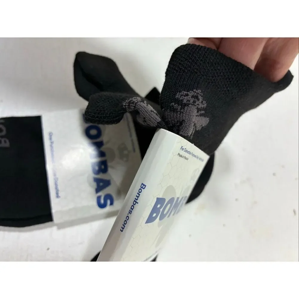 Bombas NWT 2 Pair of Honeycomb Support Ankle Socks in Black Size M